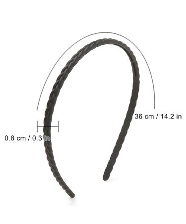 Buy Ghedshgf 12-Piece Girls' Hair Band Set | Silicone & Plastic Slide-Resistant Headbands for Women | Elastic Toothed Hair Accessories - Buy Online on GoSupps.com