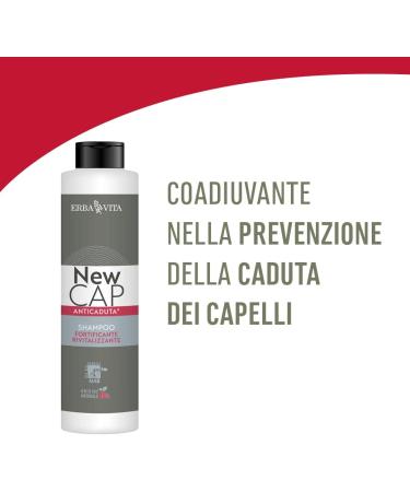  Erba Vita ERBA VITA Newcap Anti-Hair Loss Shampoo Cosmetic Product with Plant Extracts Ideal for Restituating Vitality and Brightness Strengthening Hair - 250ml - Buy Online on GoSupps.com