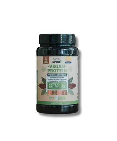 WeBotanix Vegan protein 768 g chocolate flavor Vital Sport hemp rice and pea protein vitamin B6 probiotics and digestive enzymes glutenfree without artificial sweeteners