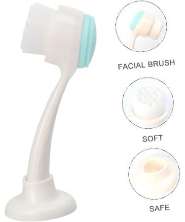 HAPINARY 1pc Face Brush Face Soap Brush Silicone Brush Facial Brush Handhled Face Skincare Removal Brush Hand Held Face Makeup Remover Brush Deep Cleaning Fiber White Beauty Tools - Buy Online on GoSupps.com