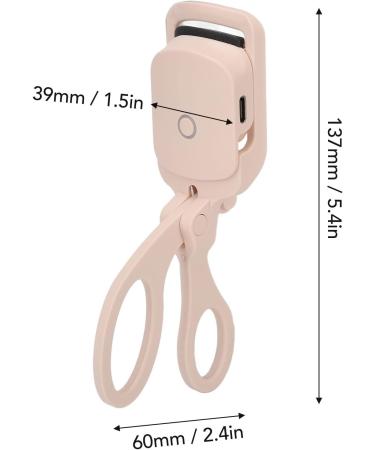 Electric Eyelash Curler with 2 Temperature Gears Long Lasting Curved Silicone Clamp Rechargeable Simple Operation (TARSHYRYise3c9rfun-12) - Buy Online on GoSupps.com
