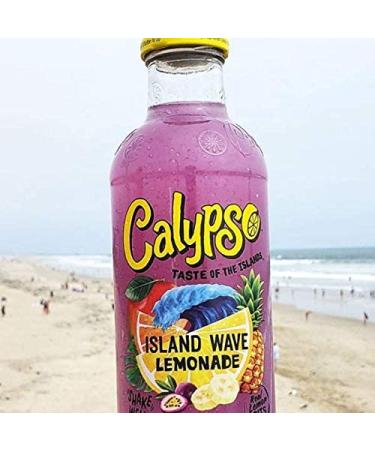 Calypso Island Wave Lemonade 16 Fl Oz (Pack of 12) | Real Fruit & Natural Flavors - Buy Online on GoSupps.com