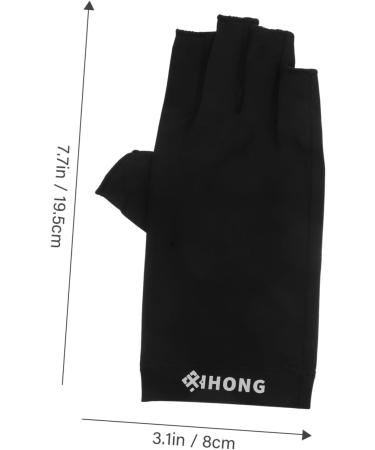 Healeved 4 Pairs Uv Gloves Fingerless Gloves Manicure Gloves Nail Art Skin Care Supply Cooling Gloves Girls Uv Shield Gloves Sun Protective Gloves Point Fingers Women's Nail Polish Fabric - Buy Online on GoSupps.com