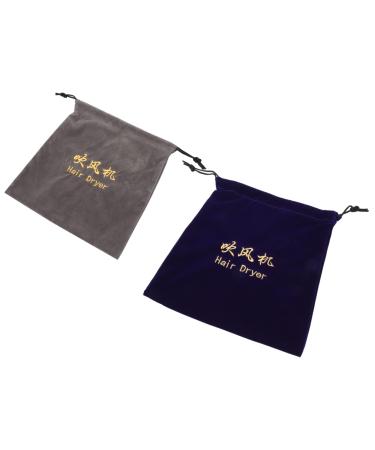 Baluue 8 Pcs Storage Bag Hair Dryer Travel Bag Hair Tools Bag Multifunctional Bag Dust Bag Flocking Cloth