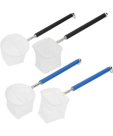 Garosa Shrimp Fishing Net 20-57.5cm Telescopic Fish Shrimp Skimming Net Mini Fish Aquarium Fishing Net for Aquarium Tank Shrimp (black Square net) - Buy Online on GoSupps.com