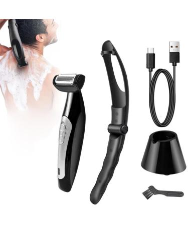 Rasoir pour le Dos Tondeuse pour le Corps pour Hommes Poign e Amovible Port e Extr me Rasage Humide ou Sec Rasoir pour le Dos