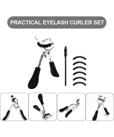 Professional Eyelash Curler with Comb and 6 Refill Pads - Mini Lash Curler for All Eye Shapes - No Pinching or Pulling - Makeup Tool for Instantly Curled Lashes - Buy Online on GoSupps.com