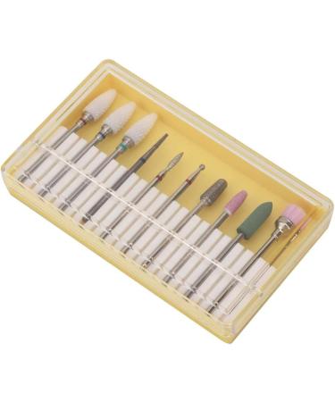 Set of 10 Nail Drills Nail Polish Machine Nail Care Tool Accessories (Grinding head set BH-01) - Buy Online on GoSupps.com