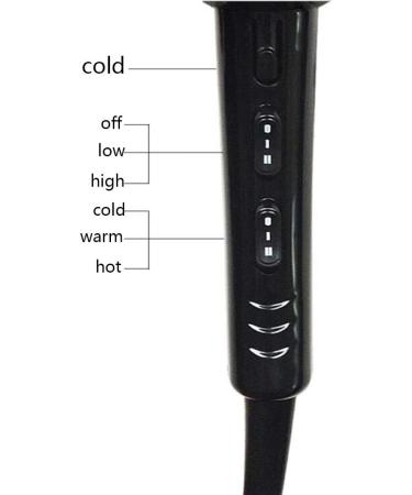 Professional Hair Dryer 2300W AC Motor Negative Ionic Technology Blow Dryer with 3 Heat & 2 Speed Setting and Cool Shot Button Low Noise Hairdryer Concentrator Nozzle Included for Men and Women Small - Buy Online on GoSupps.com