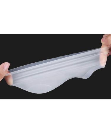 Milists Silicone Heel Protectors - Open Toe Slide-Resistant Socks for Cracked Heel Repair - Unisex Gel Sleeve - White - Buy Online on GoSupps.com