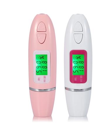 Digital Skin Analyzer - Precision Facial Tester with LCD Display | Face Moisture & Oil Analyzer in White - International Shipping Available - Buy Online on GoSupps.com
