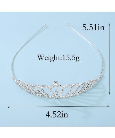 Shop Wiwpar Crystal Rhinestone Headband | Elegant Silver Headpiece for Women & Girls - Perfect for Weddings & Birthdays - Buy Online on GoSupps.com