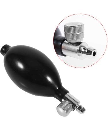 Dewin Black Sphygmomanometer Bulb Replacement for Manual Blood Pressure Monitor - Latex Bulb with Air Release Valve - Buy Online on GoSupps.com