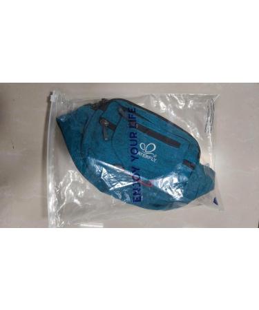 WATERFLY Bum Bag | Sports Waist Bag for Women & Men | Running Fitness Jogging Hiking | Peacock Blue - International Shipping - Buy Online on GoSupps.com