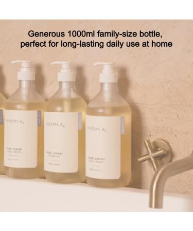 NINEMILA Pure Hinoki Body Wash White Musk 1000ml(33.8 fl oz) Family Size Gentle Daily Body Cleanser for a Calm Spa-Like Shower Experience - Buy Online on GoSupps.com