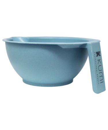 Kumi Wheat Blue Tint Bowl - Eco-Friendly Durable Hair Tinting Tool with Non-Slip Base and Measuring Grid