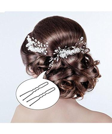 U-Shaped Hairpins for Women & Girls | 160 Pack Black Metal Hair Accessories - Perfect for Updos & Hairdressers | Size S - 5.2 cm - Buy Online on GoSupps.com