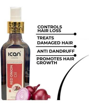 ican London Red Onion Natural Oil For Hair Nails & Skin 150ml - Buy Online on GoSupps.com