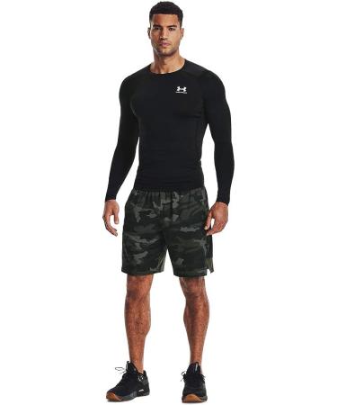 Under Armour Men's HeatGear Compression Long-Sleeve T-Shirt Black/Steel - Size Medium - Buy Online on GoSupps.com
