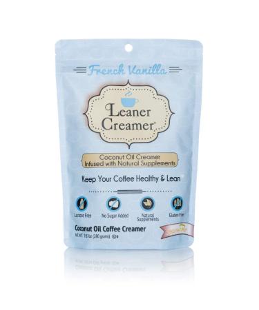 Leaner Creamer Coconut Oil Coffee Creamer French Vanilla 9.87 oz (280 g)