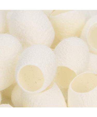 50 pi ces de cocons de vers soie cocons de soie naturelle pelage des boules de vers soie pour les soins du visage liminant les points noirs - Buy Online on GoSupps.com