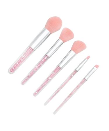 5 Set Powder Brush Face Painting Makeup Kit for Women - Diamond Blush & Eyebrow Brushes - Travel-Friendly Pink Suite - Perfect Facial Cosmetics Tool - Buy Online on GoSupps.com