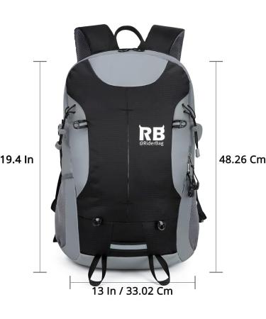 Riderbag Reflective Motorcycle Riding Backpack | Waterproof Bike Commuter Bag for Men | Safety Day and Night - Buy Online on GoSupps.com