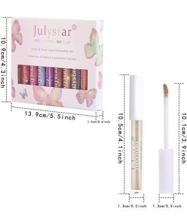 10-Piece Matte Glitter Eyeshadow Set | Highly Pigmented & Sweat Proof Liquid Shimmer | Long Lasting Quick Dry Makeup - Buy Online on GoSupps.com