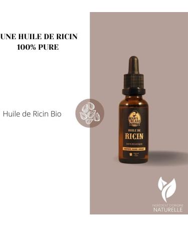 100% Organic Castor Oil for Men - Pure & Natural Beard Hair & Nail Care | 30ml - Buy Online on GoSupps.com