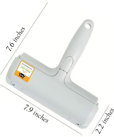 Nado Care Pet Hair Remover Roller - Self Cleaning Lint Roller for Dog & Cat Hair - White - Ideal for Furniture, Carpets, Bedding, Clothing | Easily Remove Pet Hair - Buy Online on GoSupps.com