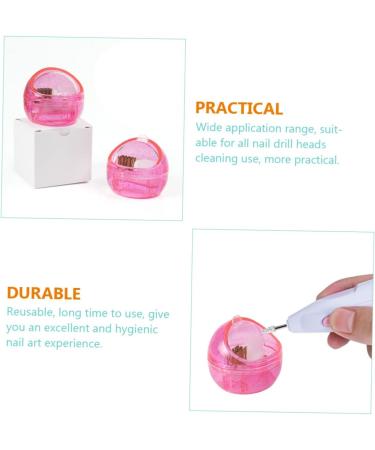 Beatifufu 1 Set Grinding Head Cleaner Nail Art Drill Bit Container Nail Polishing Tool Drill Bit Holder Mini Drill Bit Metal Cleaner Manicure Drill Bit Cleanser Cleaning Box Mane Portable - Buy Online on GoSupps.com