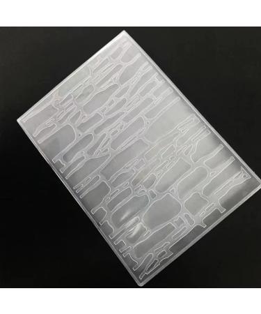 3D Textured Wall Brick Embossing Folder - DIY Craft Decoration Template Mold by WooYangFun - Buy Online on GoSupps.com