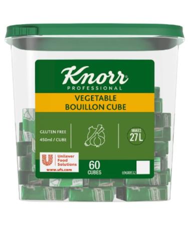 Knorr Professional 60 Vegetable Bouillon Cube 600g x 3 Vegetable Bouillon Cube 1 1 count (Pack of 1)