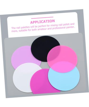 Anneome 6 pi ces Palette de Nail Art Silicone Plaques de M lange pour Vernis Ongles Pigments et Maquillage Outil de Manucure Professionnel et Usage Domestique - Buy Online on GoSupps.com