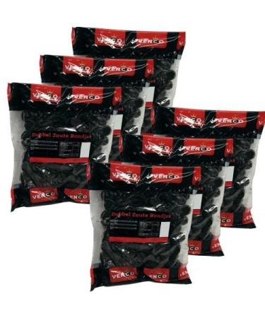 Venco Holland 'Dubbelzoute Rondjes' Licorice Pack of 6, 1kg (Double Salted)