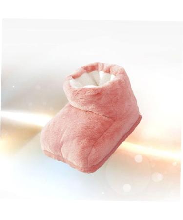Packove USB Plush Shoes Heater | Warm Foot Massager & Electrical Slippers | Ideal for Free Time & Office | Pink Rosa Size 1 - Buy Online on GoSupps.com