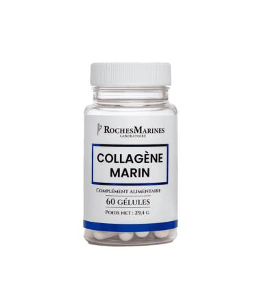 Roches Marines - Marine Collagen Dietary Supplement - Joint Comfort - Skin Beauty - 60 Capsules - Developed in France