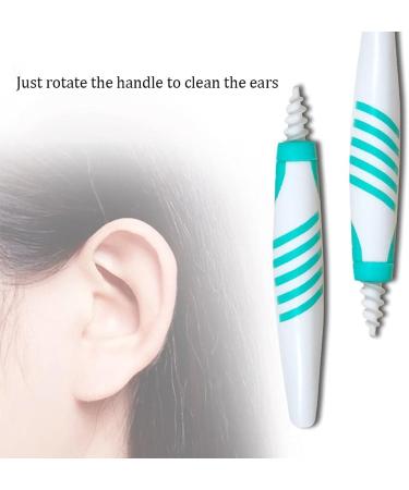 QGrips Earwax Removal Tool - Safe Spiral Silicone Earwax Remover with 16 Replacement Heads for Adults & Kids - Buy Online on GoSupps.com