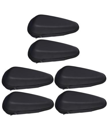 Valiclud travel accessories shaver travel bag 6 pockets Bartetuis Practical shaver storage Simple EVA drainage sortable black travel bags storage container 18x8x5cmx3pcs Schwarzx3st