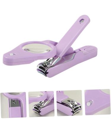 minkissy 1pc Nail Clippers Puppy Nail Illuminated Nail Clipper Cuticle Clippers Toenails Clippers Manscape Trimmer for Men Toenail Clipper Stainless Steel Japan Miss Magnifier Purple 15*4.5*1.6cm Purple - Buy Online on GoSupps.com