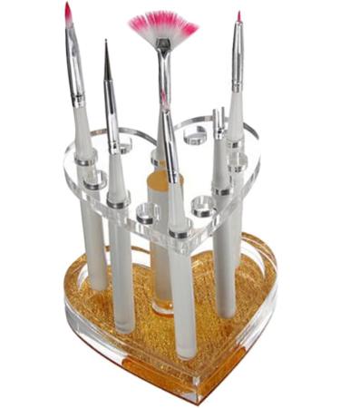 FOMIYES 6 Pcs Nail Art Heart Pen Holder Eyeliner Pencil Eyeliner Holder Makeup Brush Holder Bracket Acrylic 8.7X8.5X6.8cmx3pcs Assorted Colorx3pcs - Buy Online on GoSupps.com
