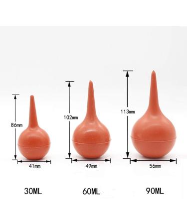 3pcs Ear Cleaner Syringe Set | Ear Washing Rubber Bulb | 30ml, 60ml, 90ml | Ear Cleaning & Wax Removal Tool for Home & Office - Buy Online on GoSupps.com