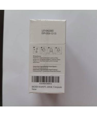 Firming Skin Serum with Acetyl Hexapeptide-8 Hexapeptide-9 Carnosine - Moisturizing Hydrating and Antioxidant for Fine Lines 15 Pcs/Box Ampoules 0.51 Fl Oz (Pack of 1) - Buy Online on GoSupps.com