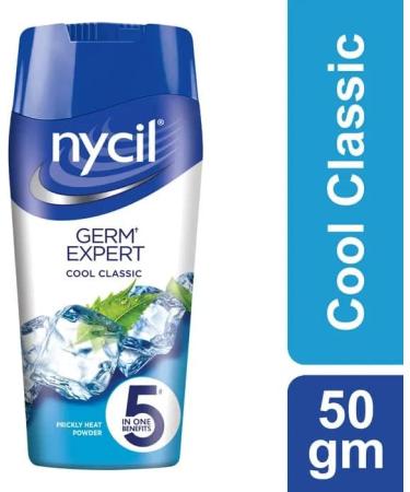Nycil Cool Classic Talcum Powder 50g - Pack of 3 | Soothing and Refreshing Formula - Buy Online on GoSupps.com