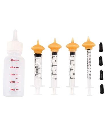 Xuanda Mini Pet Feeding Bottle and Syringes with Nipples for Small Cat Dog Animals (Model 5)