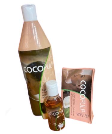 Cocopulp 3-Piece Set Lotion Soap & Oil | Coconut Moisturizing Body Care for Soft Smooth Skin | Unisex - Buy Online on GoSupps.com