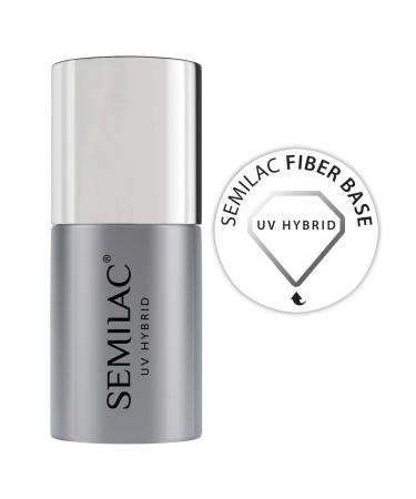 Semilac UV Gel Nail Base Coat For Weak & Fragile Nails. Added Fibre To Protect & Nourish Nails & Adheres Well. Soak Off Formula. Perfect for Home and Professional Pedicure 7ml Fiber Base