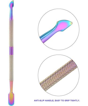 Cuticle Pusher Set Durable And Practical Durable Easy To Operate Cuticle Trimmer for Home Manicure Store F505 - Buy Online on GoSupps.com