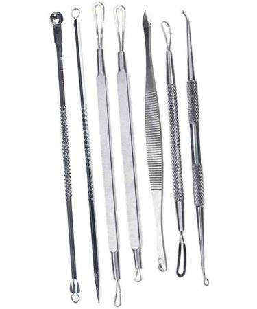 FOMIYES 14 Pcs Comedone Extractor Pimple Tools Blackhead Removal Extractor Tools Stainless Steel - Buy Online on GoSupps.com
