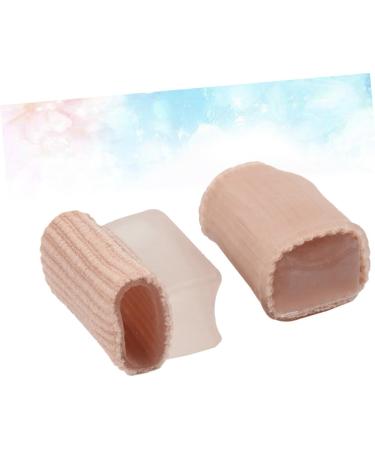 Healvian Silicone Gel Toe Cushion Tube 1 Pair - Bunion Toe Separator and Thumb Valgus Eversion Splitter - Beige 2pcs - Buy Online on GoSupps.com